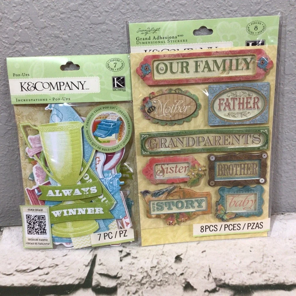 Scrapbook Embellishments Accents Crafting Lot of 6 Assorted New Packages